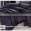 Dark Grey color 100% polyester microfiber plain color 4pcs bedding set