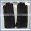 Men's Sheepskin Leather Fur Winter Gloves with wool lining