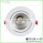 CRI>80 dimmable led down light with cob led daylight recessed commercial lighting