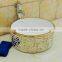 hot sale in  ceramic golden color wash basin