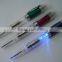 plastic flash led light pen for promotion