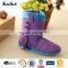 Fashionable purple flat women shoes