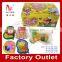 Fruity sour chewy candy in animal plastic shape