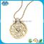 China Wholesale Fashion Coin Pendant Necklaces Jewellery