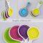 4-Piece Foldable Silicone Measuring Cups Set Of Kitchen Measuring Tools