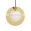 new design half glass pendant lamp globe brass hanging pendant light with white glss for home decor