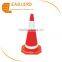 70cm Reflective Rubber Traffic Cone With Reflective Tape
