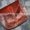 Red Leather Shoulder Bag/hand Made Pure Leather Bags/genuine Leather Satchel