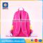 Trendy girls pink yellow black 3 colors bag school backpack with 600d