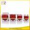 Latest design high quality square Acrylic lotion bottle cosmetic jar,cosmetic jar square shape 50g