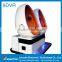 China factory wholesale 360 degree rotating electric platform 3 seats 9d vr egg cinema