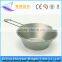 Outdoor Cooking Set with Titanium Pan and Titanium Bowl