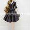 Hot selling synthetic light brown deep wavy 1/4 bjd doll wig
