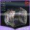 300ml square glass jam jar with black metal lids