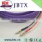 OM4 Purple duplex LC/UPC to LC/UPC Fiber Otpci Patch Cord