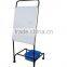 Metal floor engine oil display rack