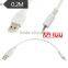 2.5MM to USB Male MP3/MP4 download / charge / audio converter data line Bluetooth headset charging line
