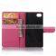 CHEAP COW SKIN TEXTURE Soft Wallet Case Stand PU Leather Case For SONY XPERIA Z5 E6603 E6633 FLIP LEATHER CREDIT CARD CASE