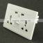 British 13A usb power plug outlets electric wall power switched socket