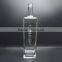 700ml clear thick base square alocohol glass bottle with screw top
