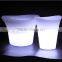 Waterproof Custom colorful acrylic PS flashing wine icebucket