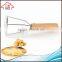 NBRSC Factory Wholesale Food Grade Stainless Steel Potato Masher Ricer Potato Press with Wood Handle