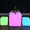 Outdoor Illuminated LED Cube Table 50cm Square LED Cube with Remote Control