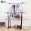 Metal heavy duty balcony clothes drying hanger rack