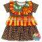 Short Sleeve Ruffle Clothes Set Cotton & Polyester Soft Outfit 0-6 Years Old Baby Girls Boutique Outfits