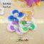 Wholesale vintage decorative small flower bead center handmade sequin applique children clothes
