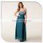 Tube Maxi Chiffon Diamonds Emerald Green Evening Dress