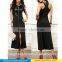 Plus Size XXL SEXY black Zipper Front Bodycon Party Clubwear Dress
