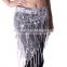 Original top rated handmade sequin hip scarf triangle paillettes hip wrap