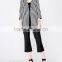 summer ladies designer black and white stripes coat customized