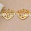 metal flower jewelry parts brass flower jewelry accessories hollow out metal flower garment accessories