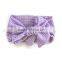 Black gingham bow knot headband for baby hair accessories cute design