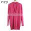 wholesale custom winter women comfortable solid color v neck Cashmere pullover