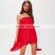 Strapless new trendy stylish clothing red adult woman romper