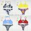 Polyester Bikini different size for choice & padded blue girls swimwear 59377