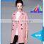 ladies 3/4 sleeves double-breasted wool thin fabric coat