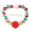 Wholesale 2015 Baby Girls Christmas Bubblegum Bead Necklace