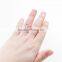 Copper Open Adjustable Rings Silver Plated Hollow Heart