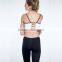 Women's built-up sports bras white sexy workout tops for running gym sports bra custom
