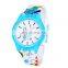 Fashion Design Print Pvc Plastic Wristband Children Kids Watch