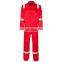 High Performance Dupont nomex fabric Flame Retardant pilot coveralls in safety flying clothing