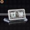 WR Collectible Pure Silver Bar USD 1000 Dollar Banknote Metal Coin with Plastic Case for Souvenir Gifts