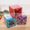 High quality custom paperboard empty candy chocolate box with clear lid