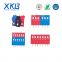 China XKB brand 2.54mm space  pin(1-12) vertical in-line type DIP switch