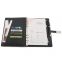 2020 Wholesale B5 Promotion Wireless PowerBank Diary With 32GB USB Flash Drive LED Light Logo EP-ItalianPU Leather Power bank Notebook