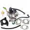 Carburetor With Solenoid for Honda GX340 GX390 8HP 9HP 11HP 13HP Generator Carb